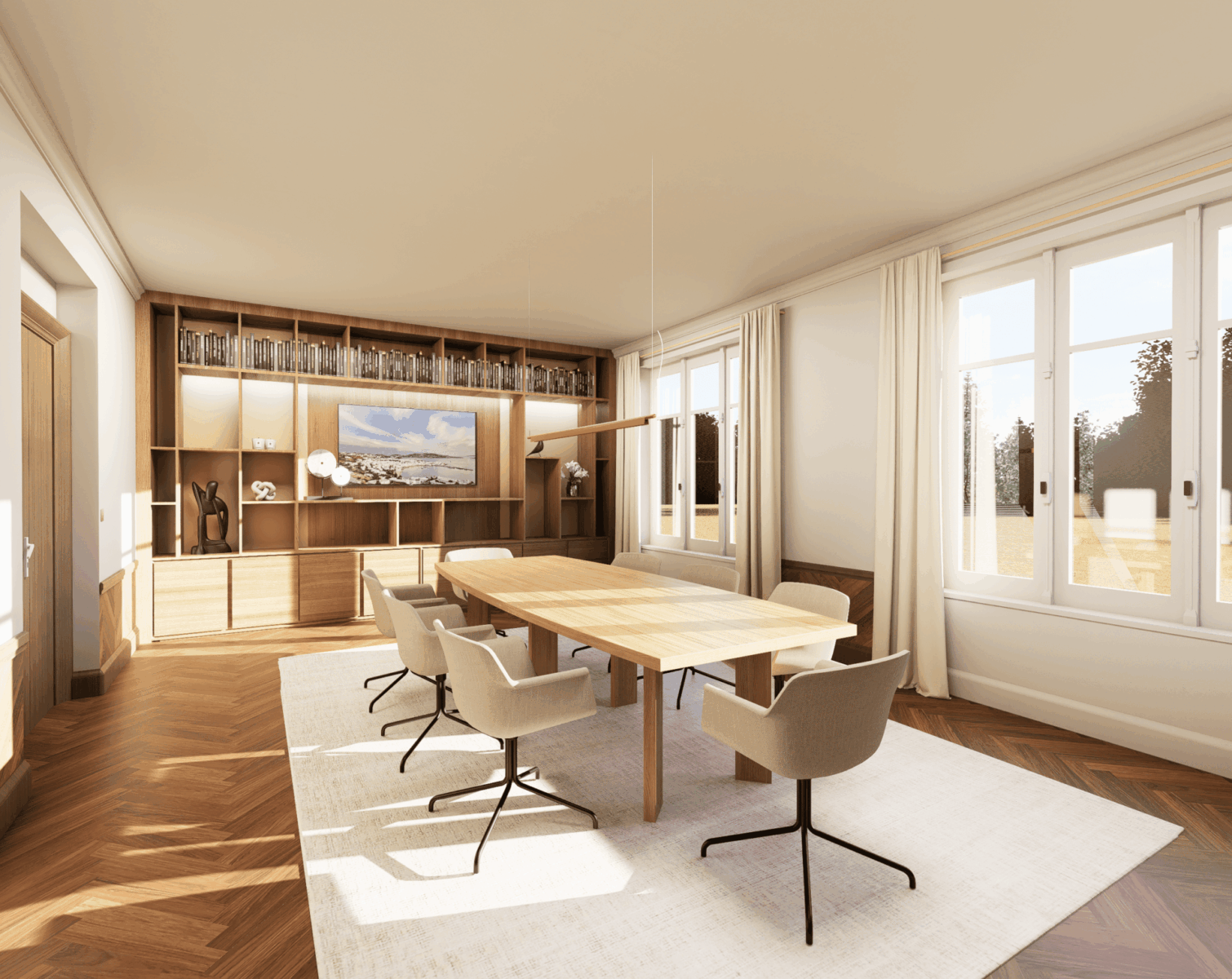 For You Amenagement Interieur A Nantes SALLE CREME.2